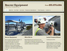 Tablet Screenshot of beaver-equipment.com